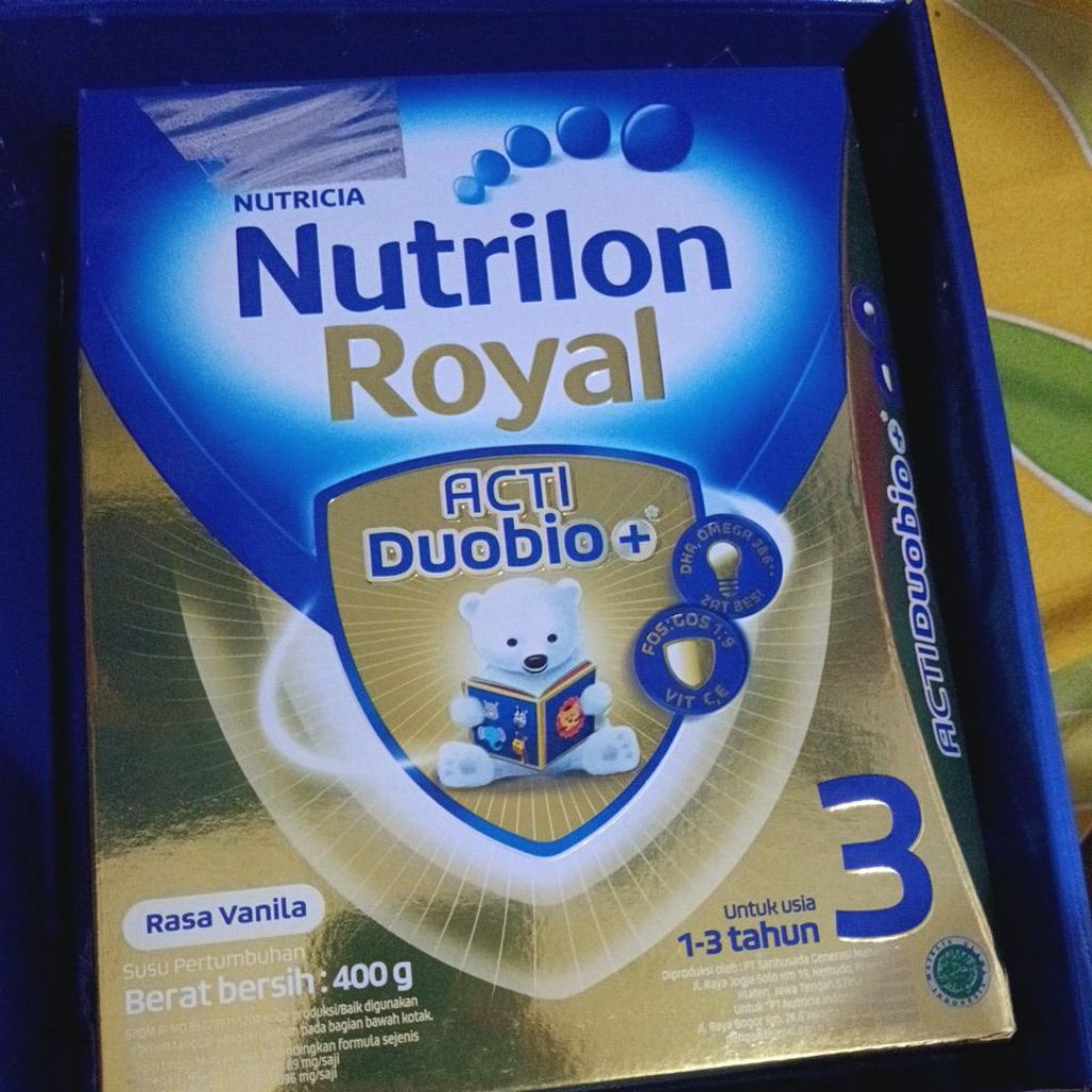 

nutrilon royal 3 vanila 1-3 tahun susu pertumbuhan anak 400gram