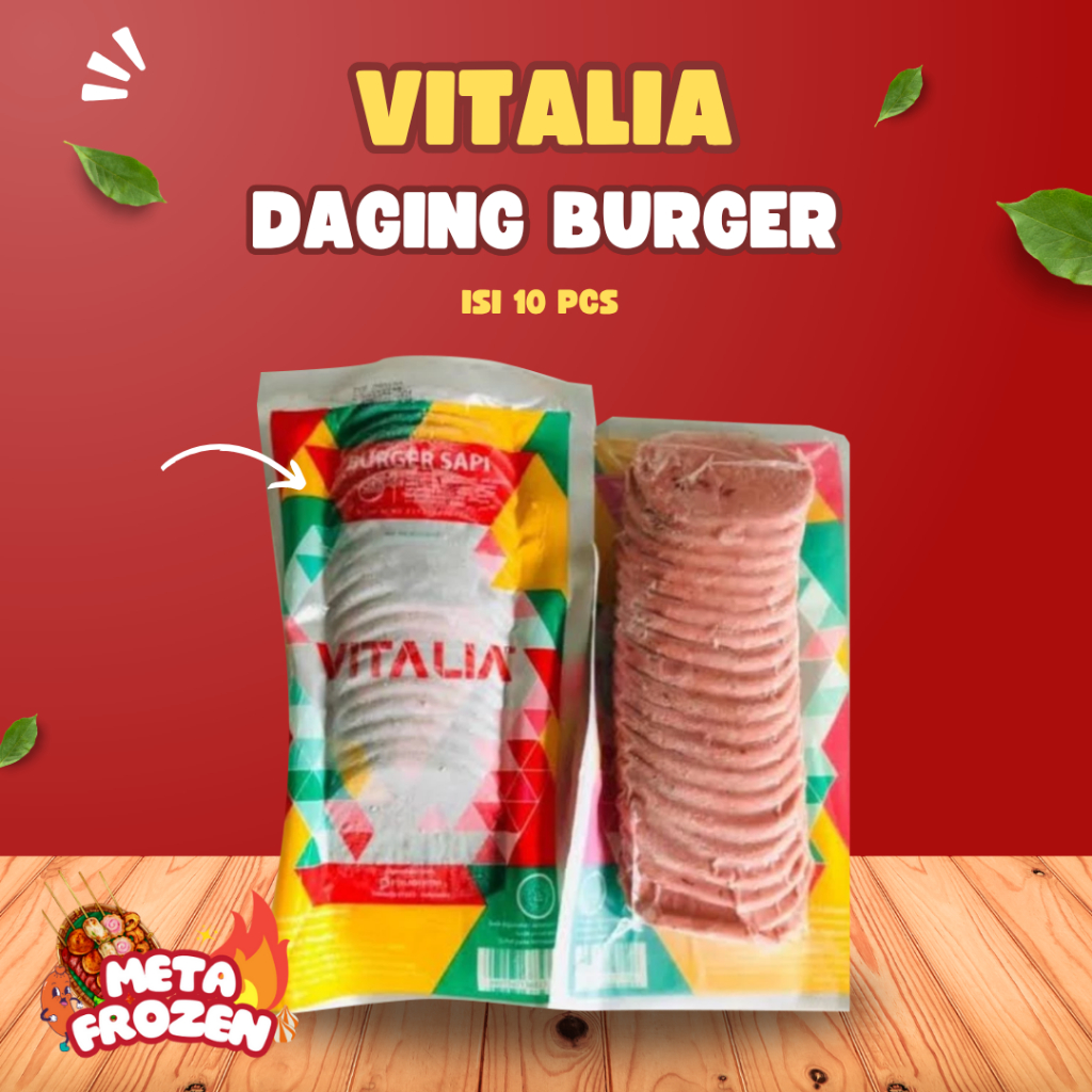 

VITALIA DAGING BURGER ISI 10 PCS