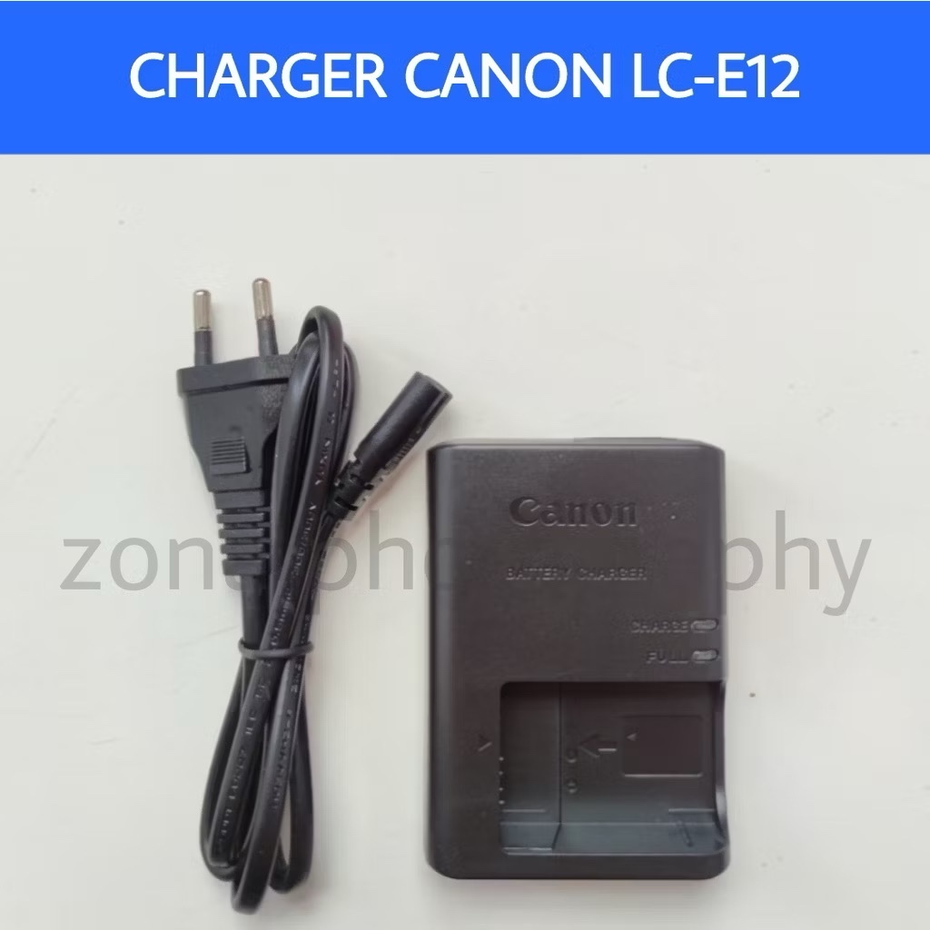 CHARGER CANON LC-E12 PREMIUM / CHARGER CANON LCE12 / CHARGER CANON EOS M2 M10 M100 M200 M50 100D