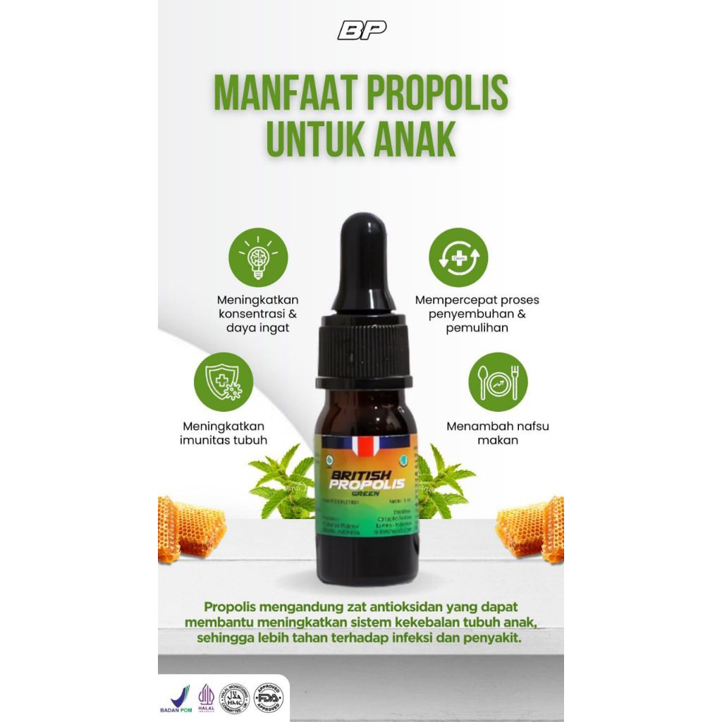 

British Propolis Green Untuk anak-anak