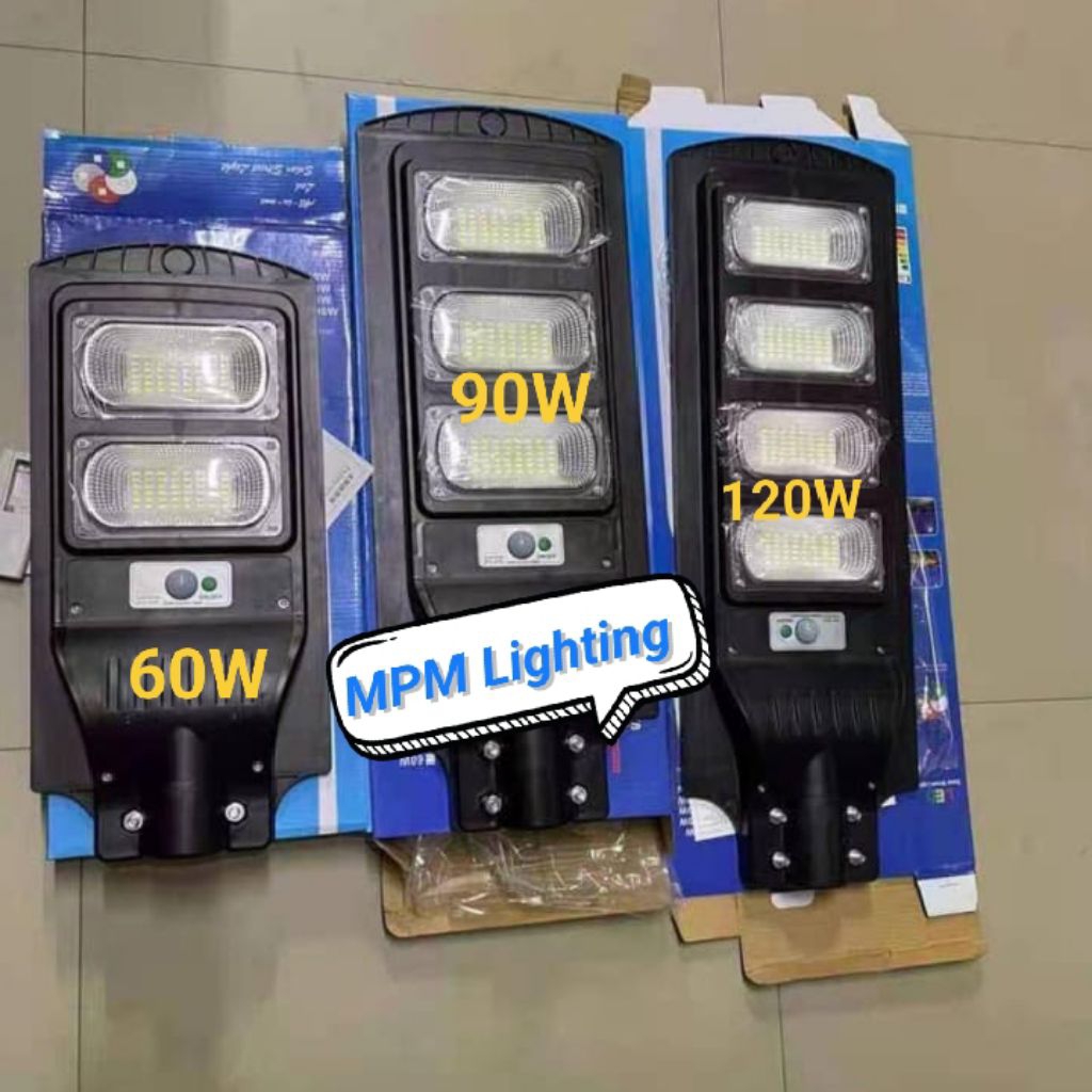 Lampu Jalan PJU Solar Cell Tenaga Matahari 60w 90w 120w 6500K Outdoor/ Street Light PJU Solar Panel 