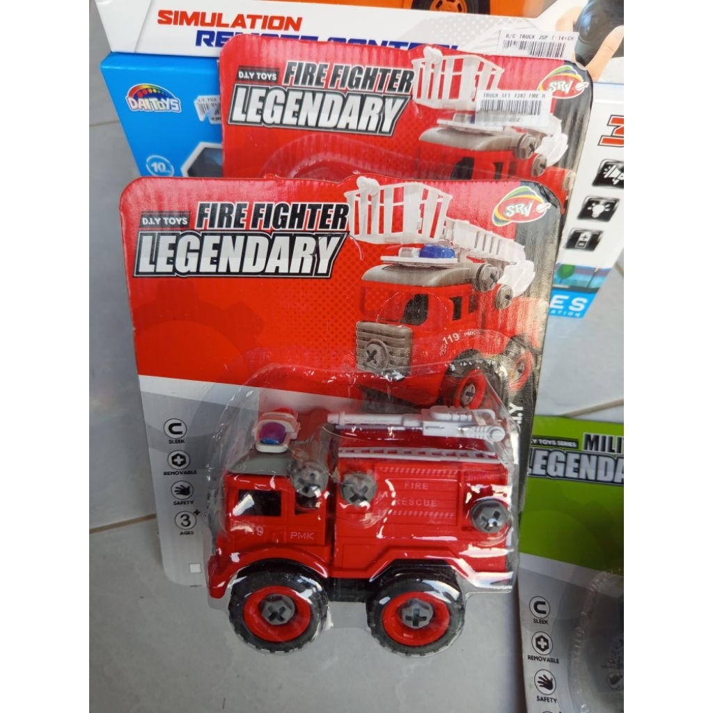 mainan mobil DIY  bongkar pasang