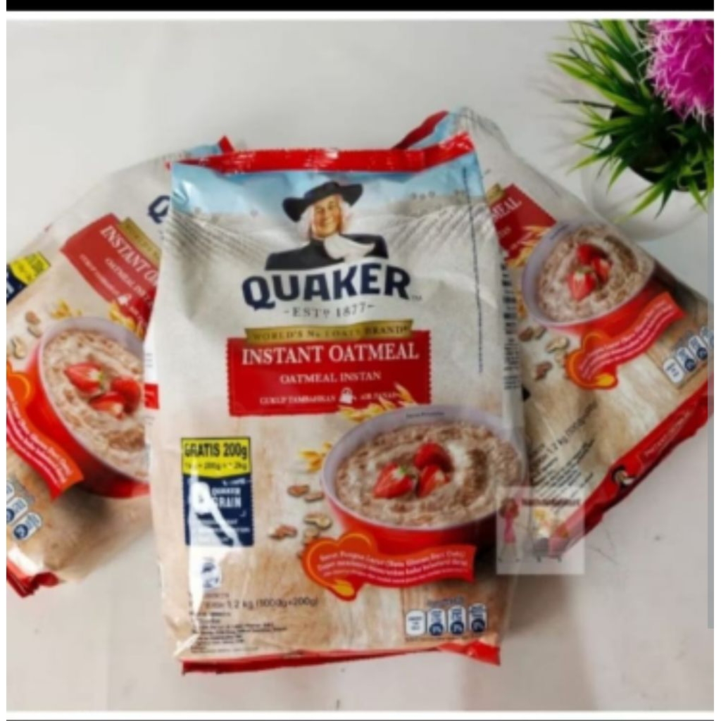 

Quaker havermout oatmeal berat 1200 gr
