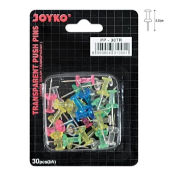 

Push Pin - Jarum Tekan - Paku Pin Joyko PP-30TR