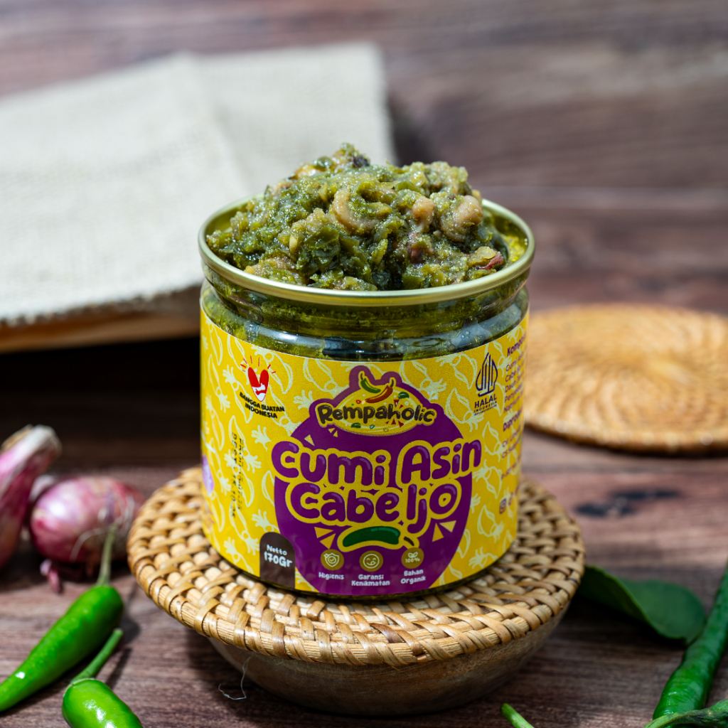 

Rempaholic - Sambal Cumi Asin Cabe Ijo 170g - Sambel Pedas Enak Dan Praktis