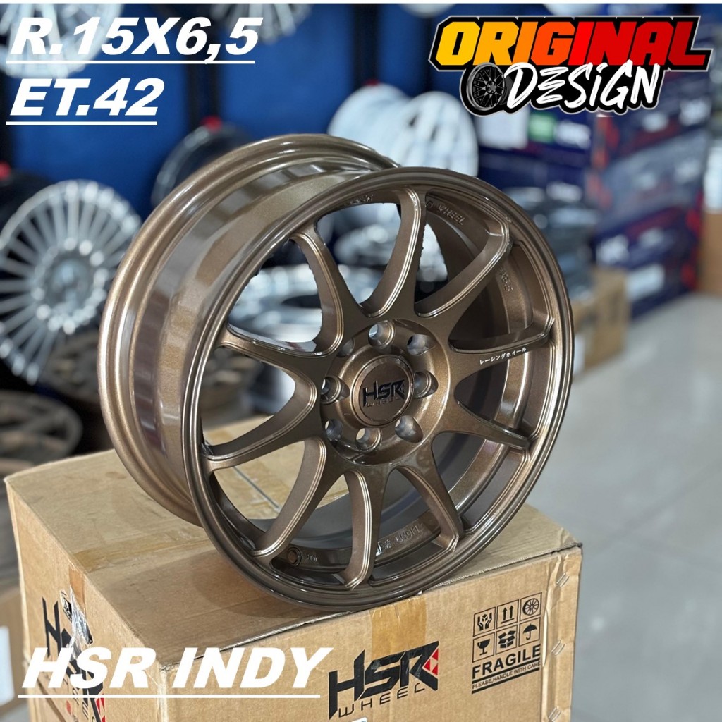 Velg Mobil Ring 15 Model Jdm Lubang 4 HSR INDY R15 Warna Bronze