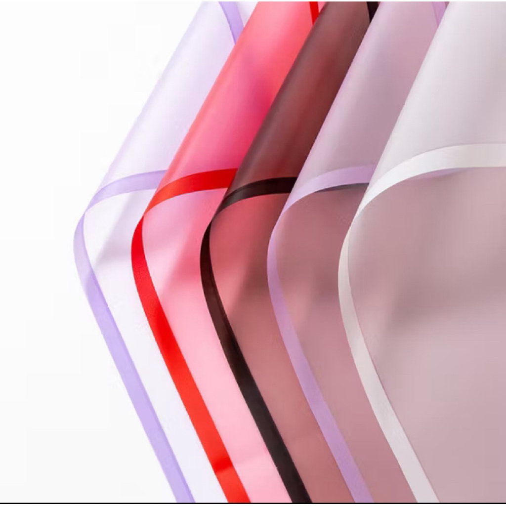 

kertas buket transparan model kekinian