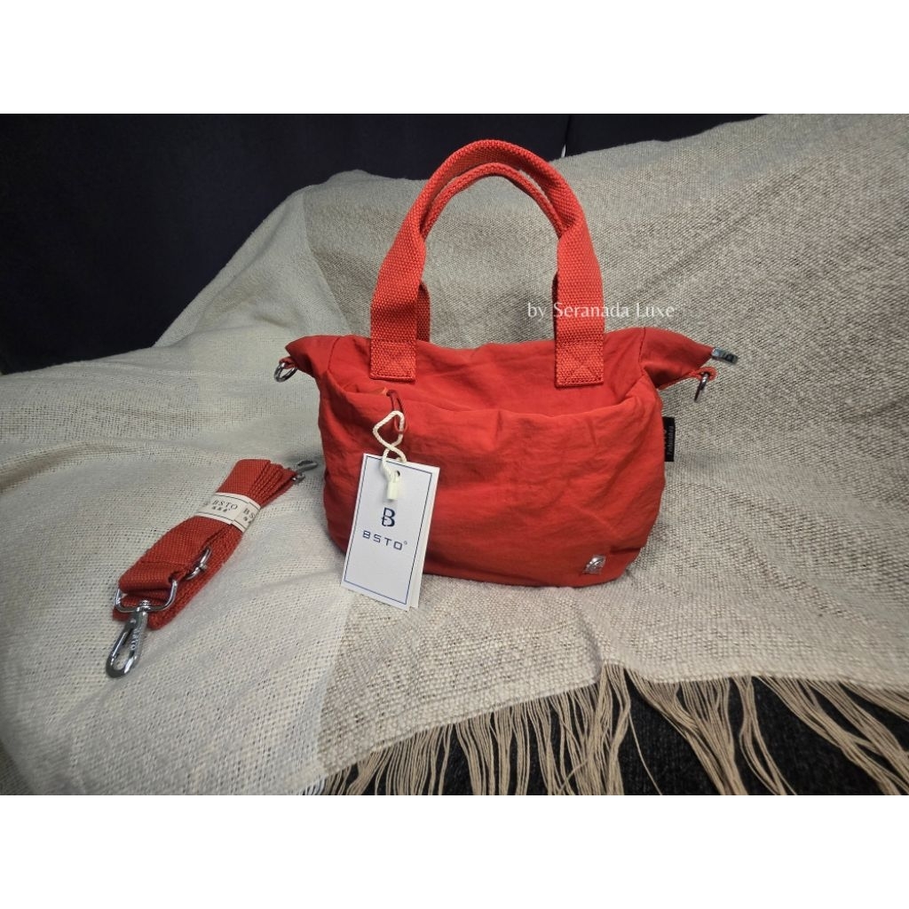 Tas Tenteng Wanita Casual BSTO Shouler Bag Woman Parasut Tas Selempang Tali Panjang Viral Kekinian