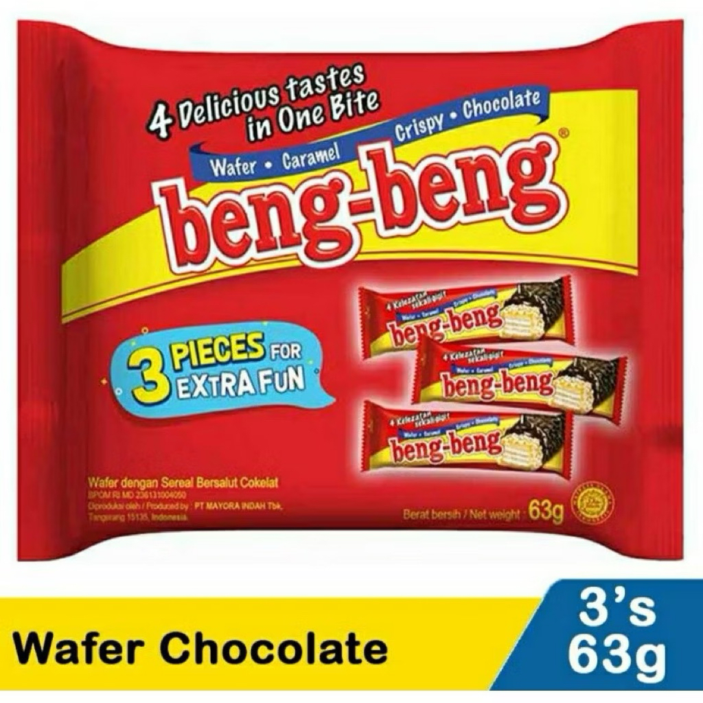 

beng beng isi 3pcs x 20gr terenak dan termurah