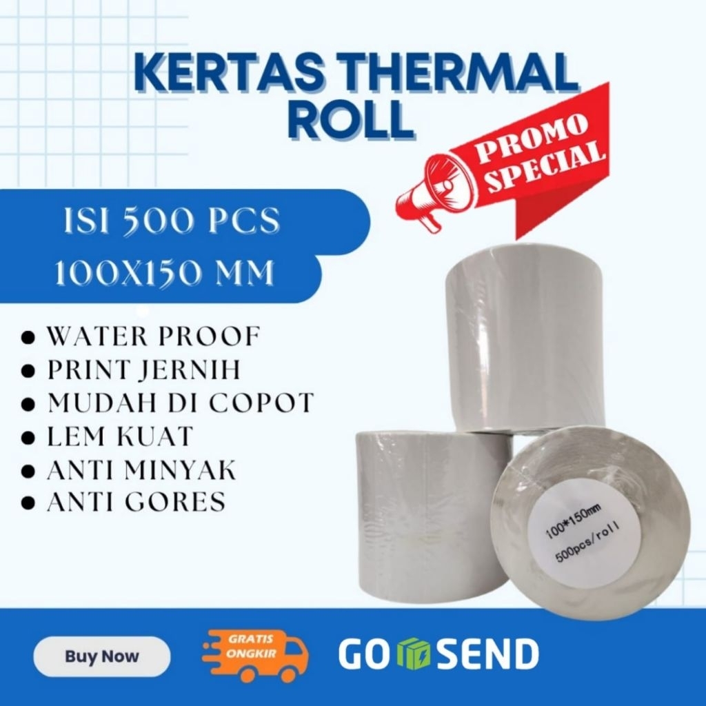 

5 kertas thermal lebih murah/kertas label thermal 100×150*500/100×100*500/78×100*300