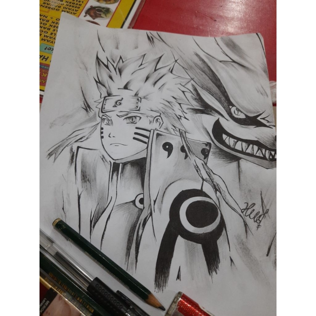 

sketsa anime handmade. bebas request gambar . buta kado ultah dan dekorasi kamar