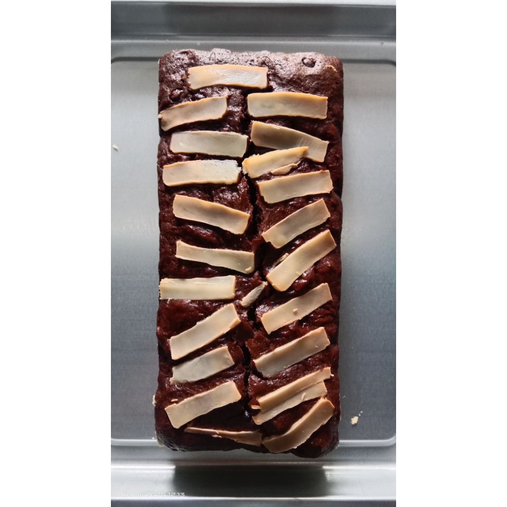 

brownies topping keju