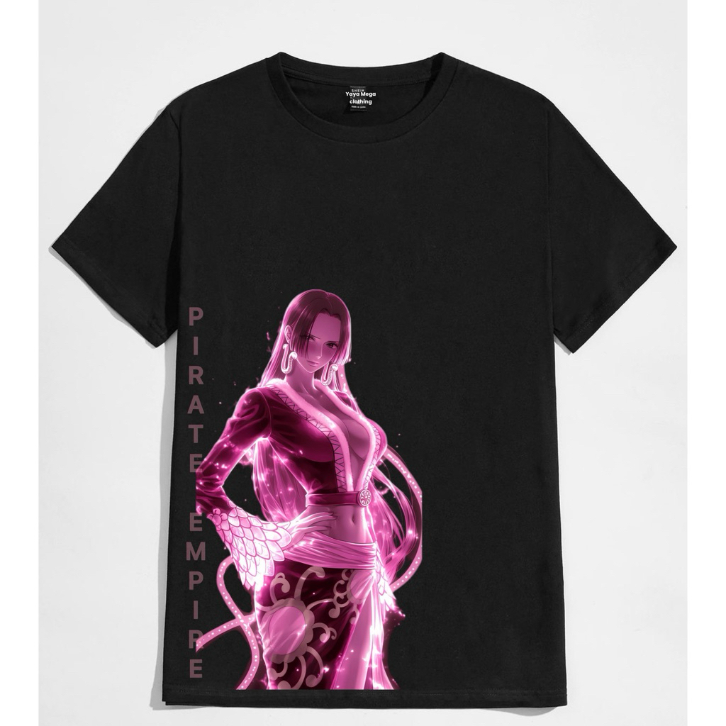 kaos tshirt distro pria wanita anime one piece boa hancock pirate empire