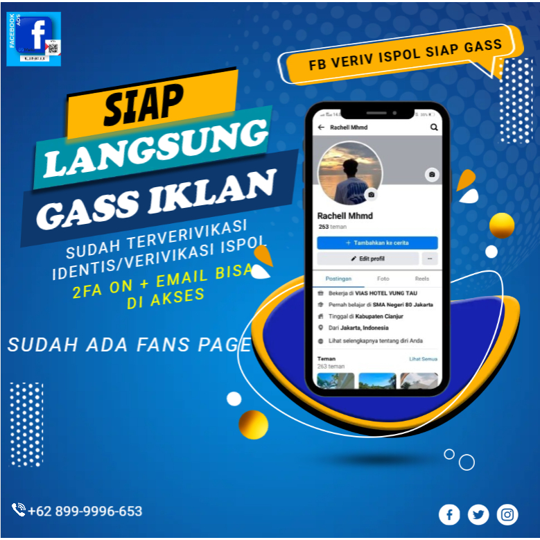 AKUN FB  CENTANG HIJAU ISPOL VERIFIKASI IDENTITAS UNTUK IKLAN ADS BERGARANSI