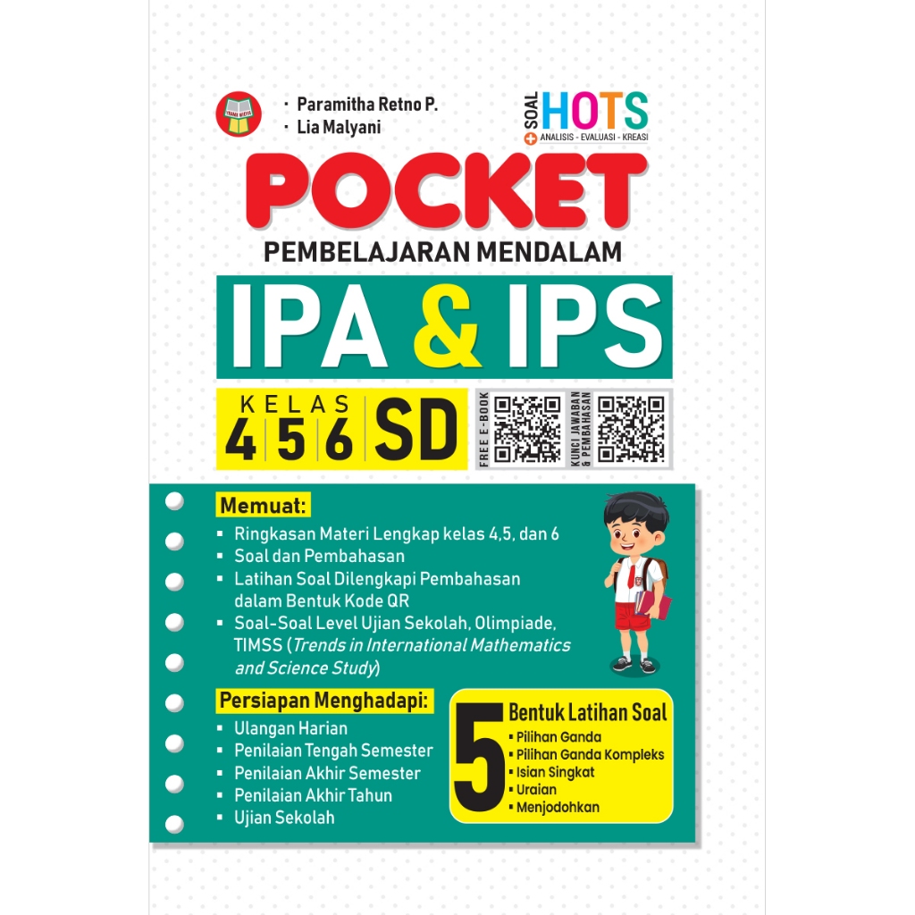 BUKU POCKET IPA & IPS UNTUK SD KELAS 4, 5, DAN 6