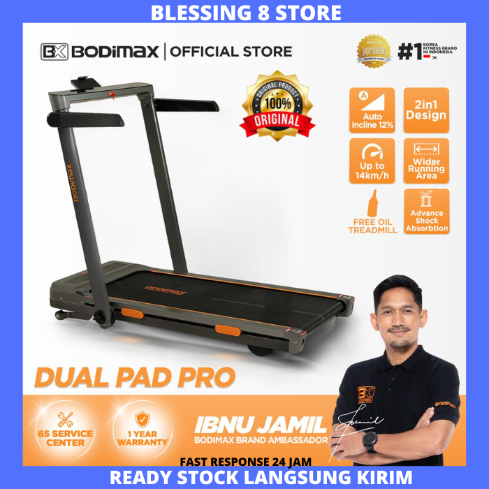 Bodimax Dual Pad PRO / Running Pad / Treadmil Automatic Incline