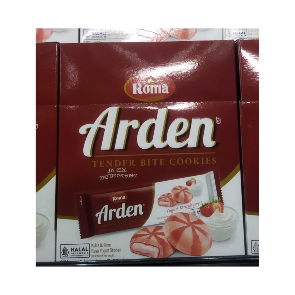 

ROMA ARDEN YOGURT STAWBERRY COOKIES ISI 1 BOX (10 PCS @30GR)