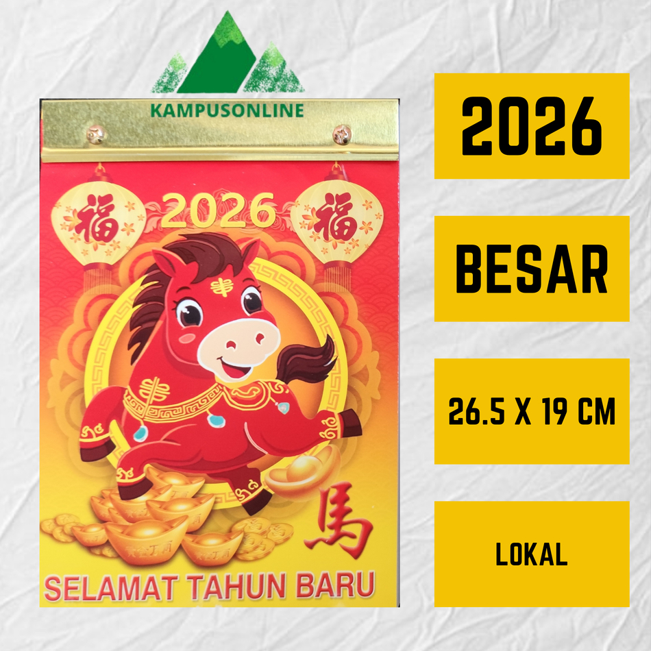 

PROMO KALENDER HARIAN 2026 BESAR - KALENDER SOBEK CINA ARAB JAWA TERMURAH