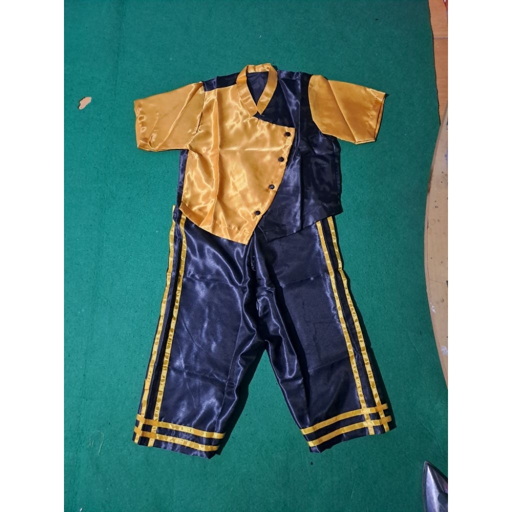 BAJU JARANAN / BAJU CELENG HITAM KUNING DEWASA