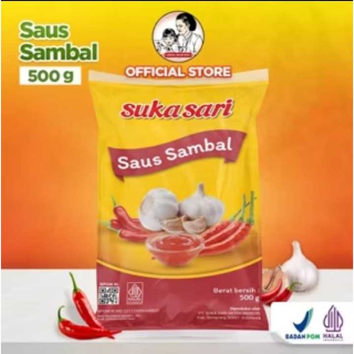 

Saus Sambal Sukasari 500g – Pedas Mantap | Halal & BPOM
