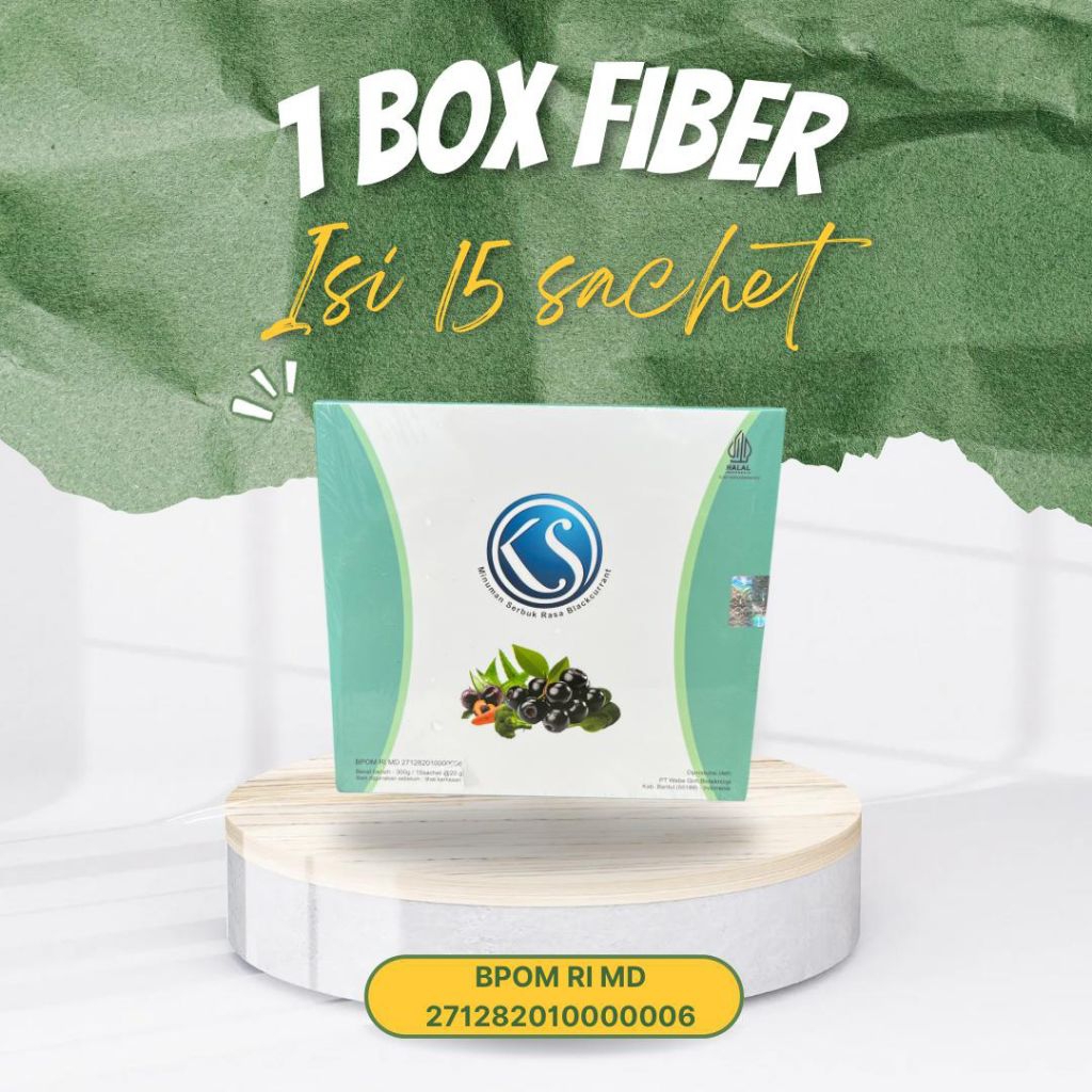 

KS Pelangsing drink rasa blackcurrant minuman Diet kaya akan serat (1 Box isi 15 Sachet) Antioksidan