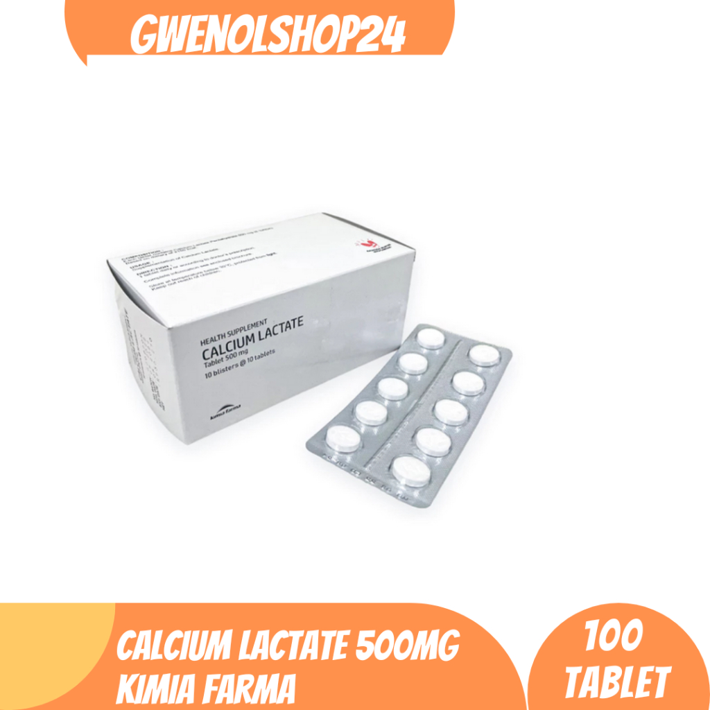 Calcium Lactate 100's Tablet Kimia Farma / Memenuhi Kebutuhan Masa Pertumbuhan Kehamilan
