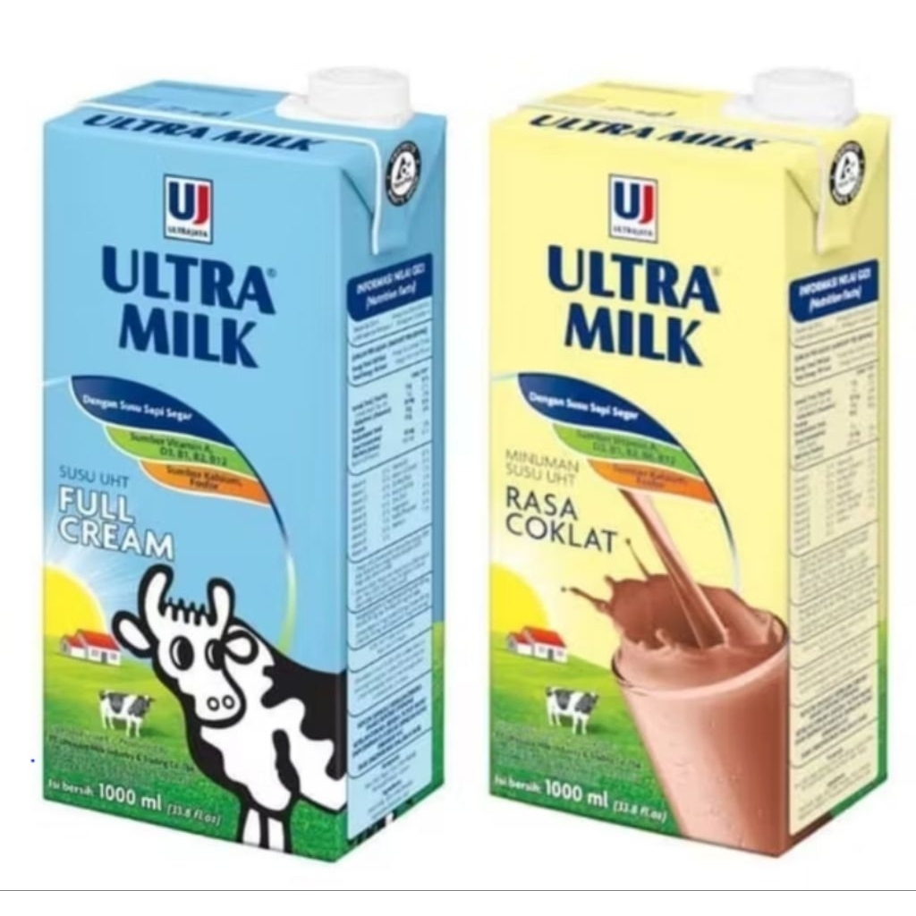 

Ultra Milk Full Cream/Cokelat 1 Liter