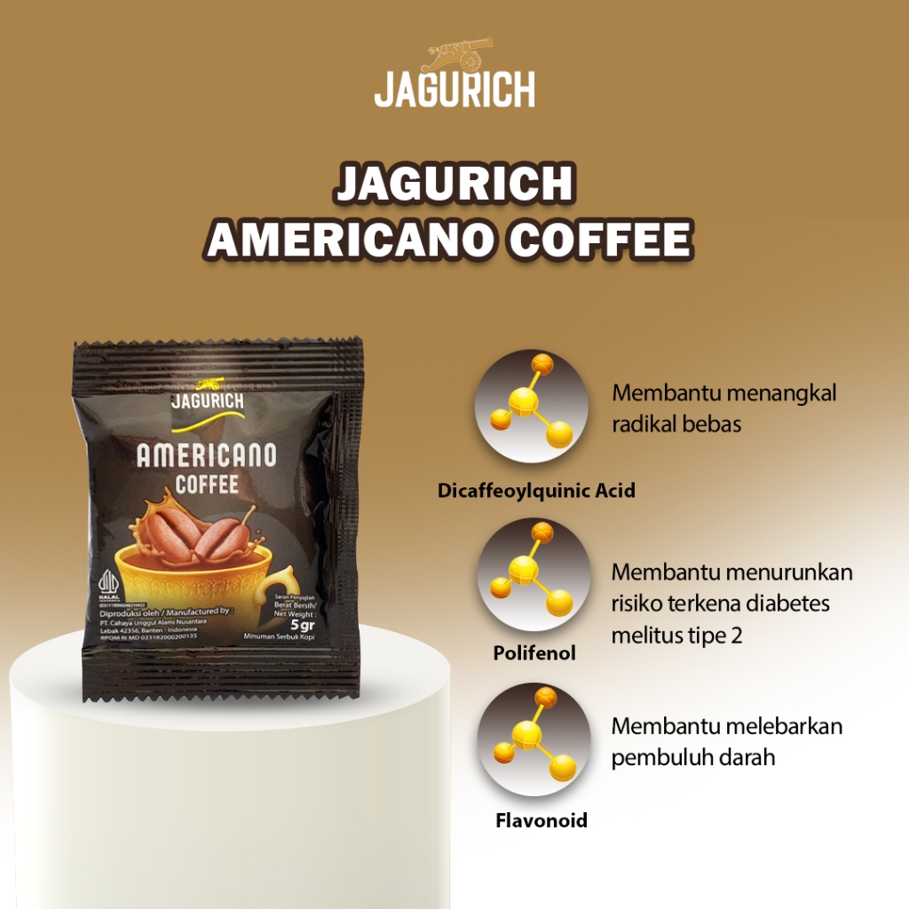 

JAGURICH Americano Coffee Sachet 1 Pcs