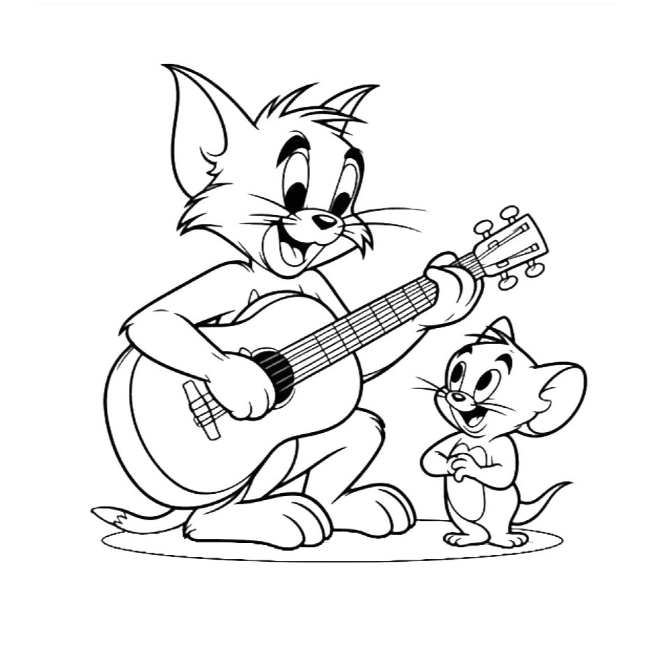 Little.art - Mewarnai Gambar Tom & Jerry | Mewarnai Gambar | Mewarnai | Melukis | Colour Pencil | Dr