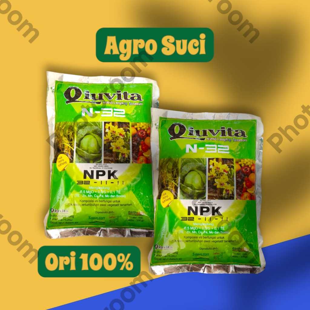 Pupuk Daun QIUVITA Hijau - 100 Gram