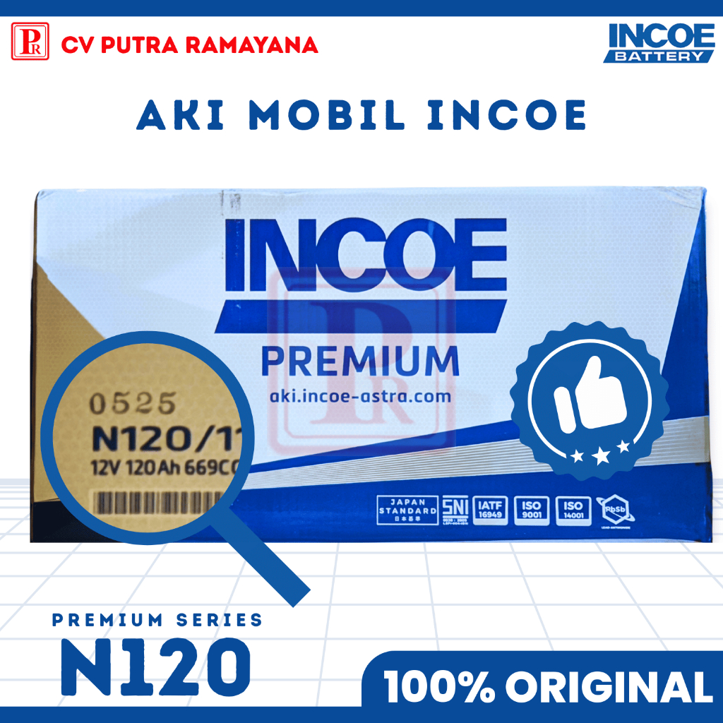 AKI (ACCU) MOBIL INCOE PREMIUM N120 ORIGINAL