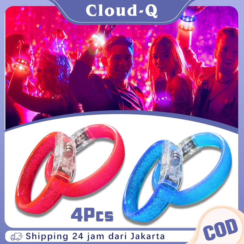 Isi 4 Led Kelap Kelip Konser Acara Lampu Gelang Lari Malam Gelang Lampu Led