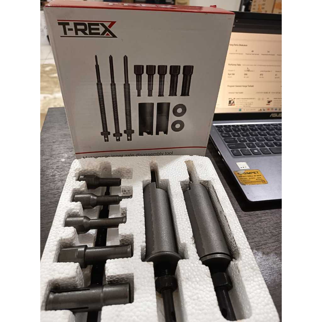 Treker Bearing Puller Set 5 Pcs CVT Treker Lepas Pembuka Bearing Laher Tutup CVT Treker Bearing