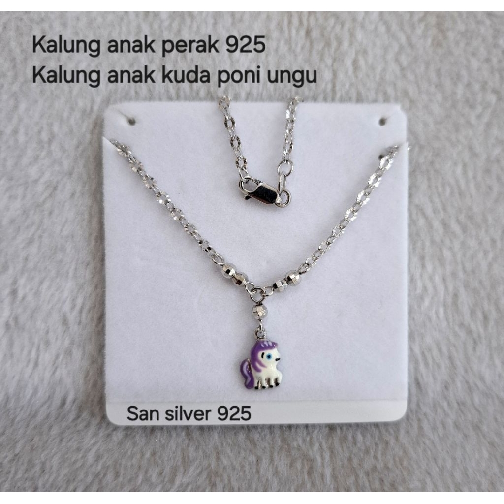 kalung anak perak 925 kalung koye kuda poni