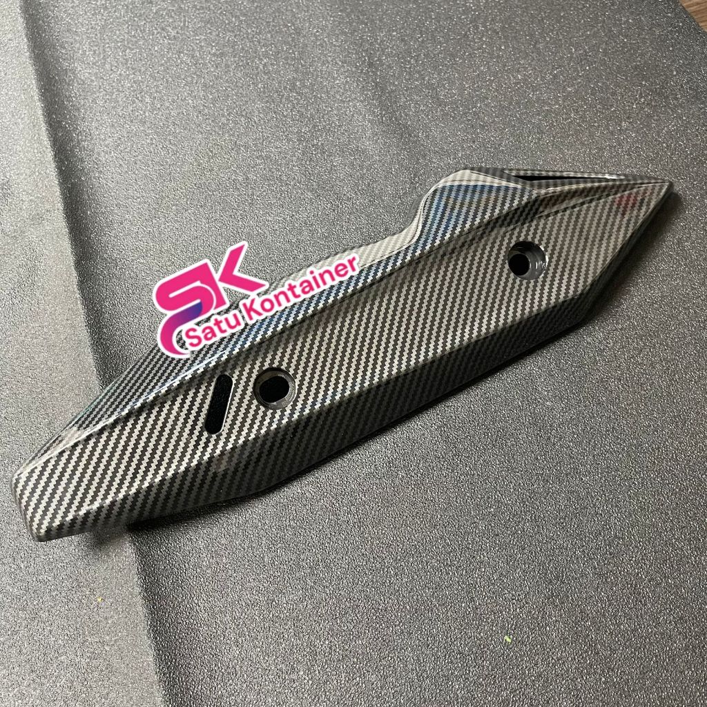 Cover Knalpot Vario 125 150 New LED 2018 Yth Tameng Knalpot Vario 125 LED New CARBON + baut 4pcs