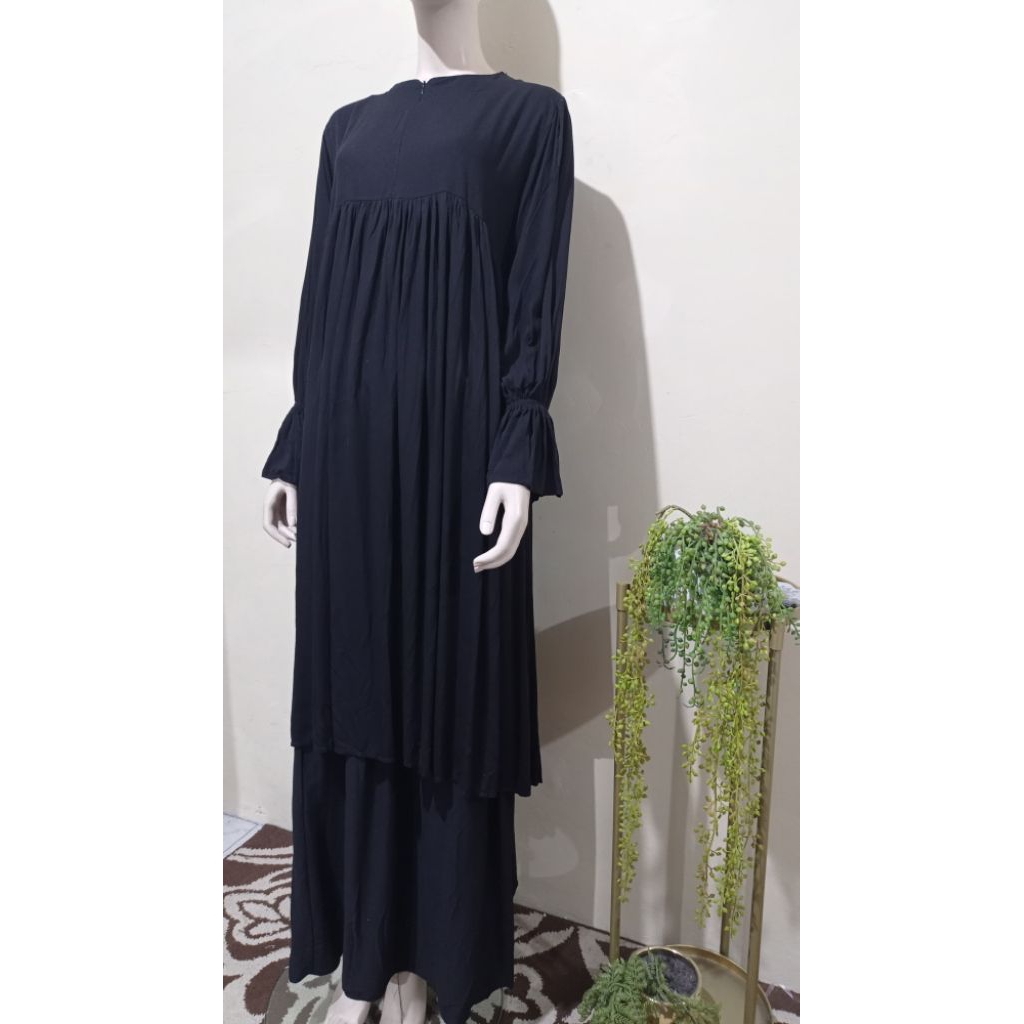 Set tunik dan rok katun