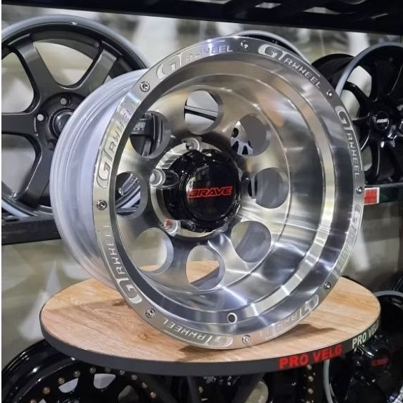 Velg Mobil Offroad Ring 15 Lebar 10 PCD 5×139.7 GTR Offroad Racing Wheel Brave A8007