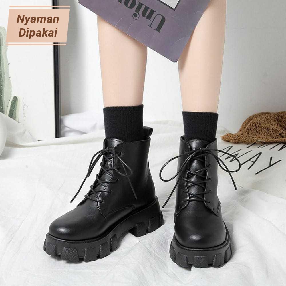 Sepatu boots wanita Korean style sepatu boots korea