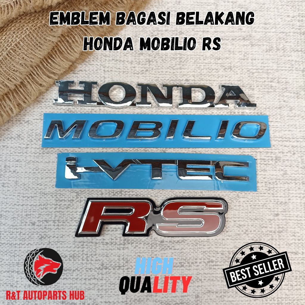 Emblem Bagasi Belakang Honda Mobilio RS
