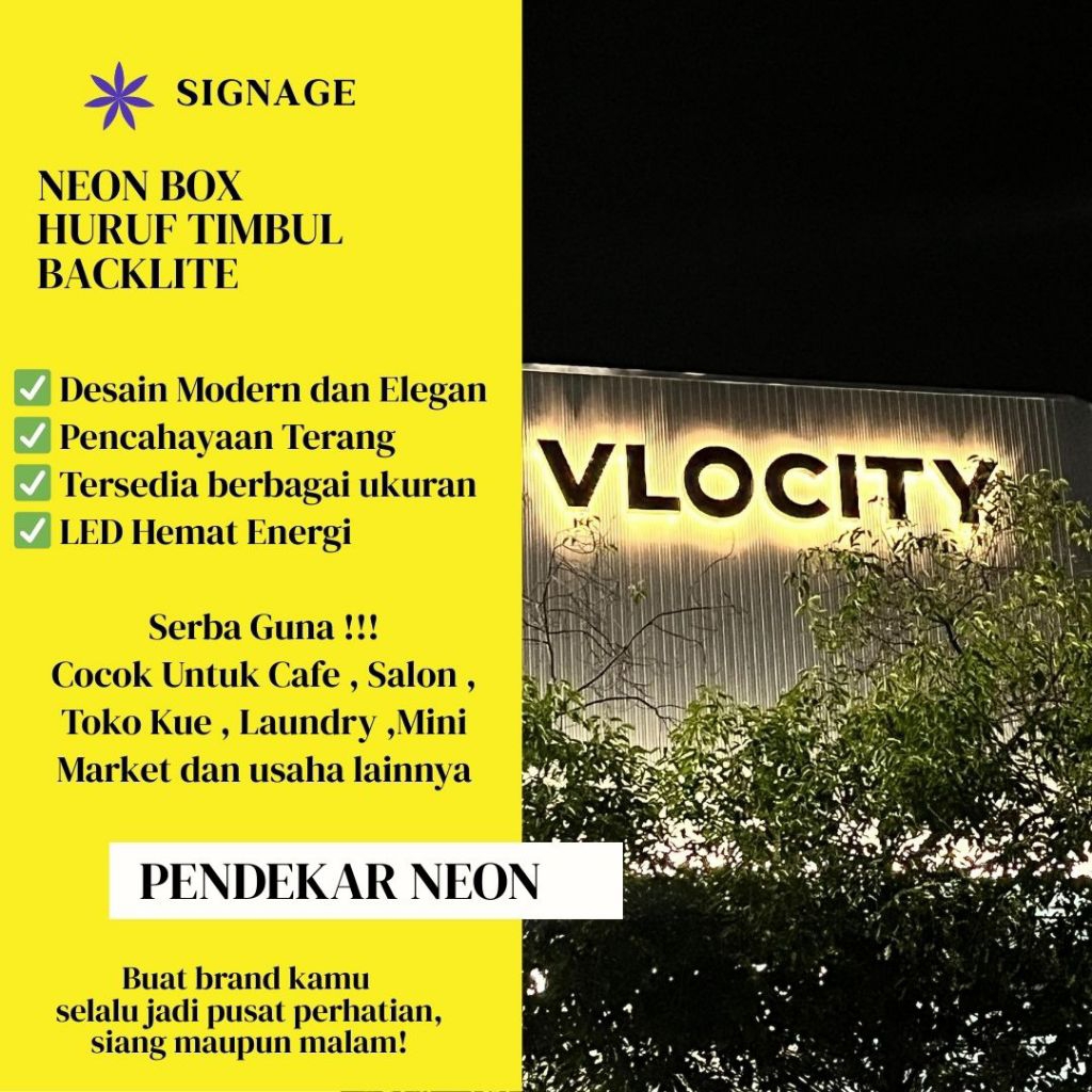 NEON BOX HURUF |NYALA BACKLITE | AKRILIK