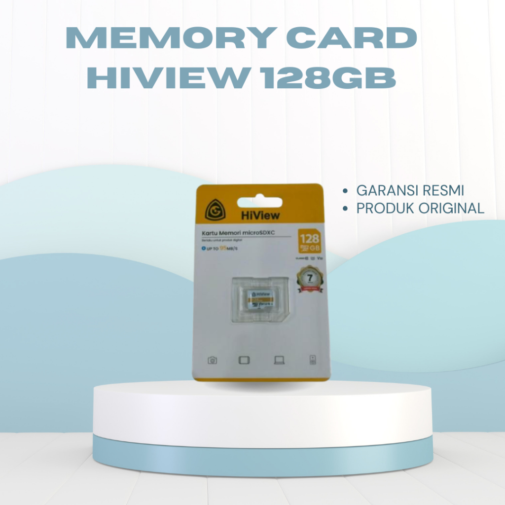 HiView MicroSD card Class 10 128GB memory card kartu memori kamera cctv