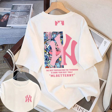 100% Cotton Heavyweight Kaos Boxy Fit vintage Pria Official Merchandise 02 / Kaos MLB Original 100%