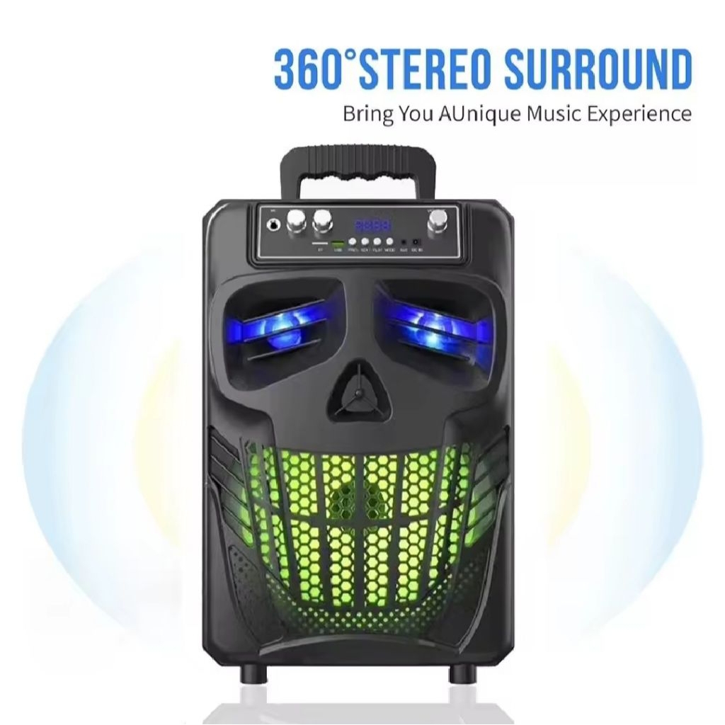 Speaker Bluetooth Aktif Super Bass Ukuran 8 Inch Free Mic Dan Remot Salon Aktif Extra Bass Mp3/Mp4
