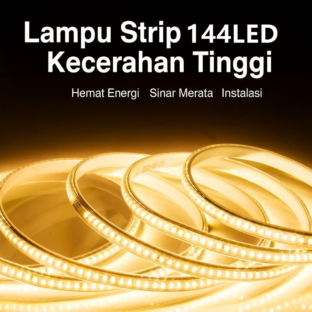 LAMPU SELANG LED 144LED SUPER TERANG STRIPLED AC220V WATERPROOF