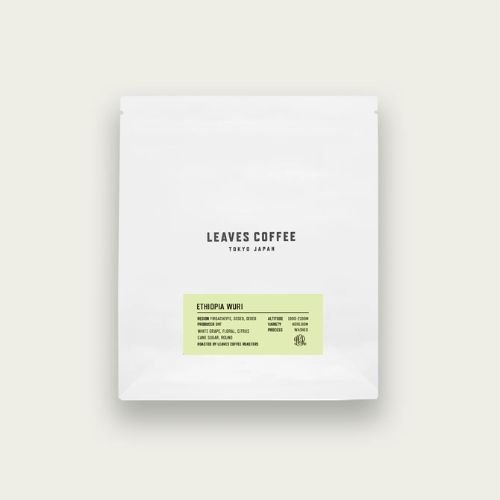 

Ethiopia Wuri Washed Leaves Coffee Roasters Japan (beans) 100gr