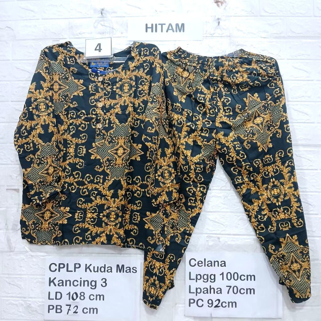 Setelan Panjang Celana Panjang Muslimah Jumbo Wanita Ibu Ibu Adem Rayon Santung Kuda Mas Stelan Dast