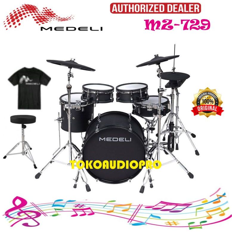 Medeli  MZ-729 Digital Drum Kit Medeli MZ729 Digital Elektrik Drum Set Elektrik