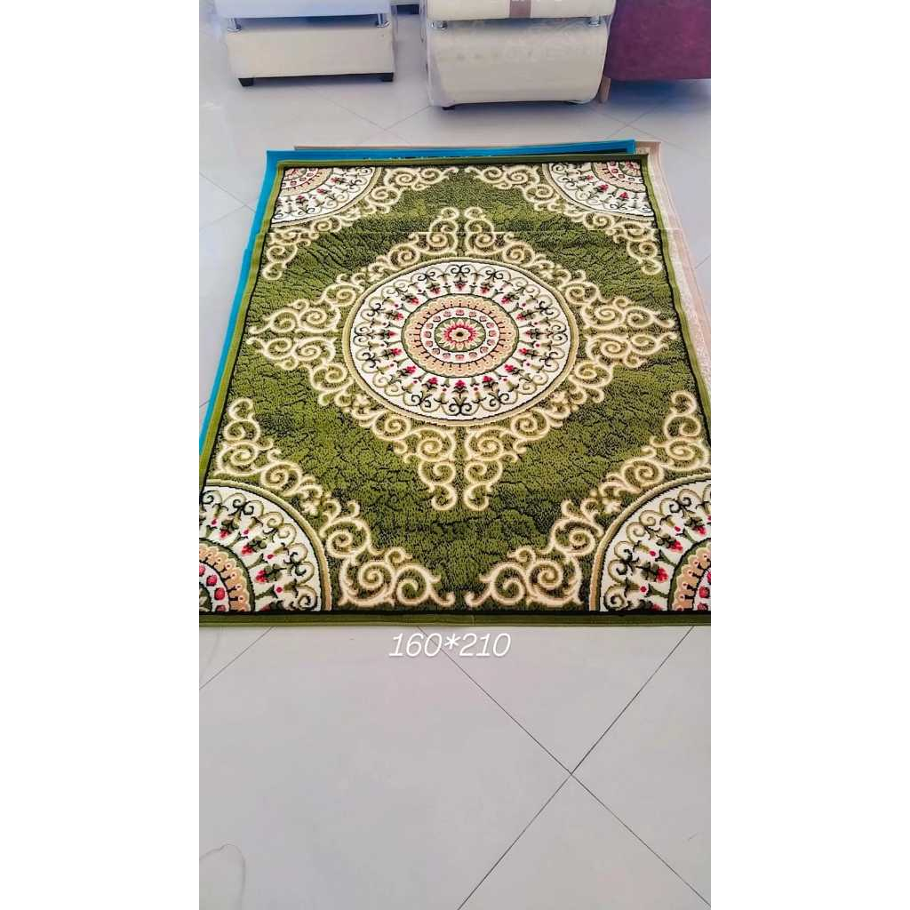DIJUAL KARPET MODERNO UK 160X210 WARNA HIJAU MUDA