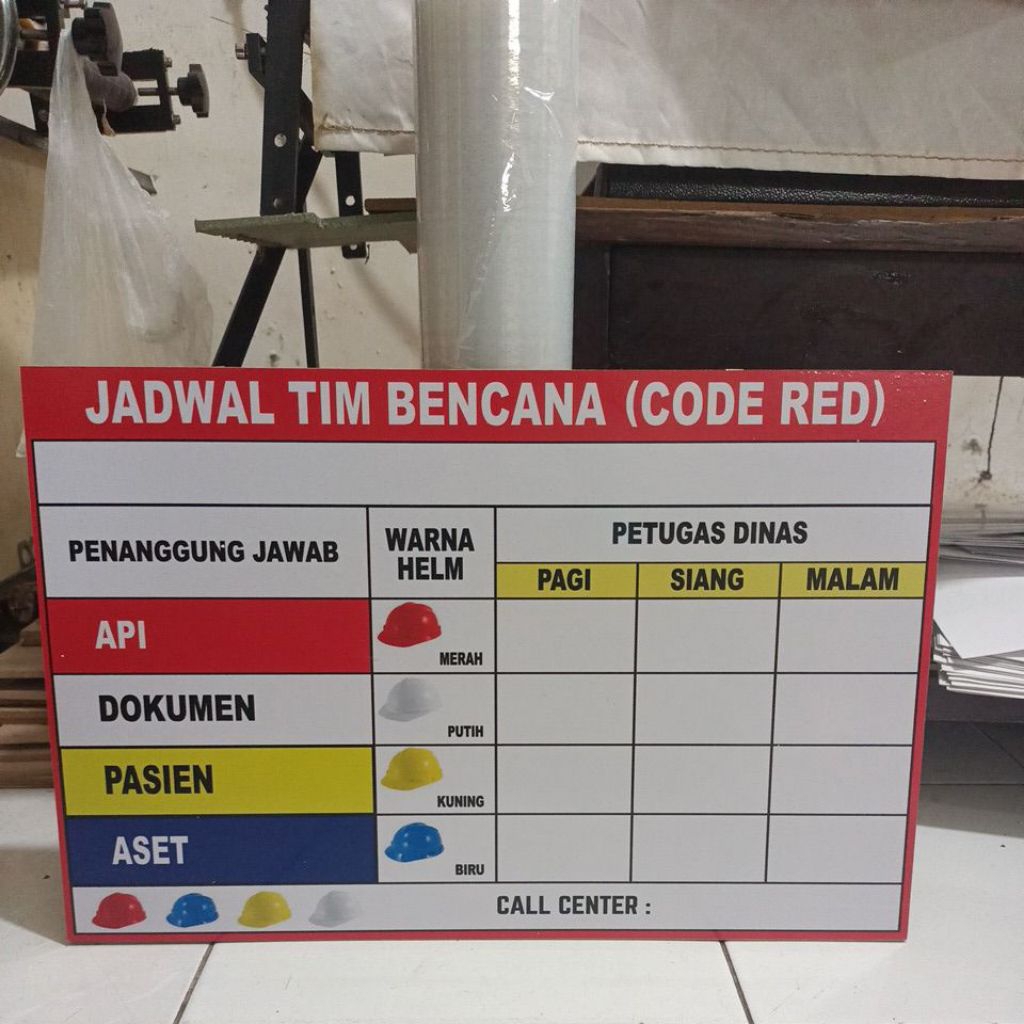 

PAPAN CODE RED 50 X 30 PAPAN KESELAMATAN PAPAN PETUGAS KESELAMATAN PAPAN SAFETY FIRST