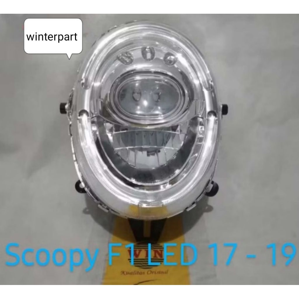 Lampu Reflektor Depan SCOOPY F1 LED 2017-2019